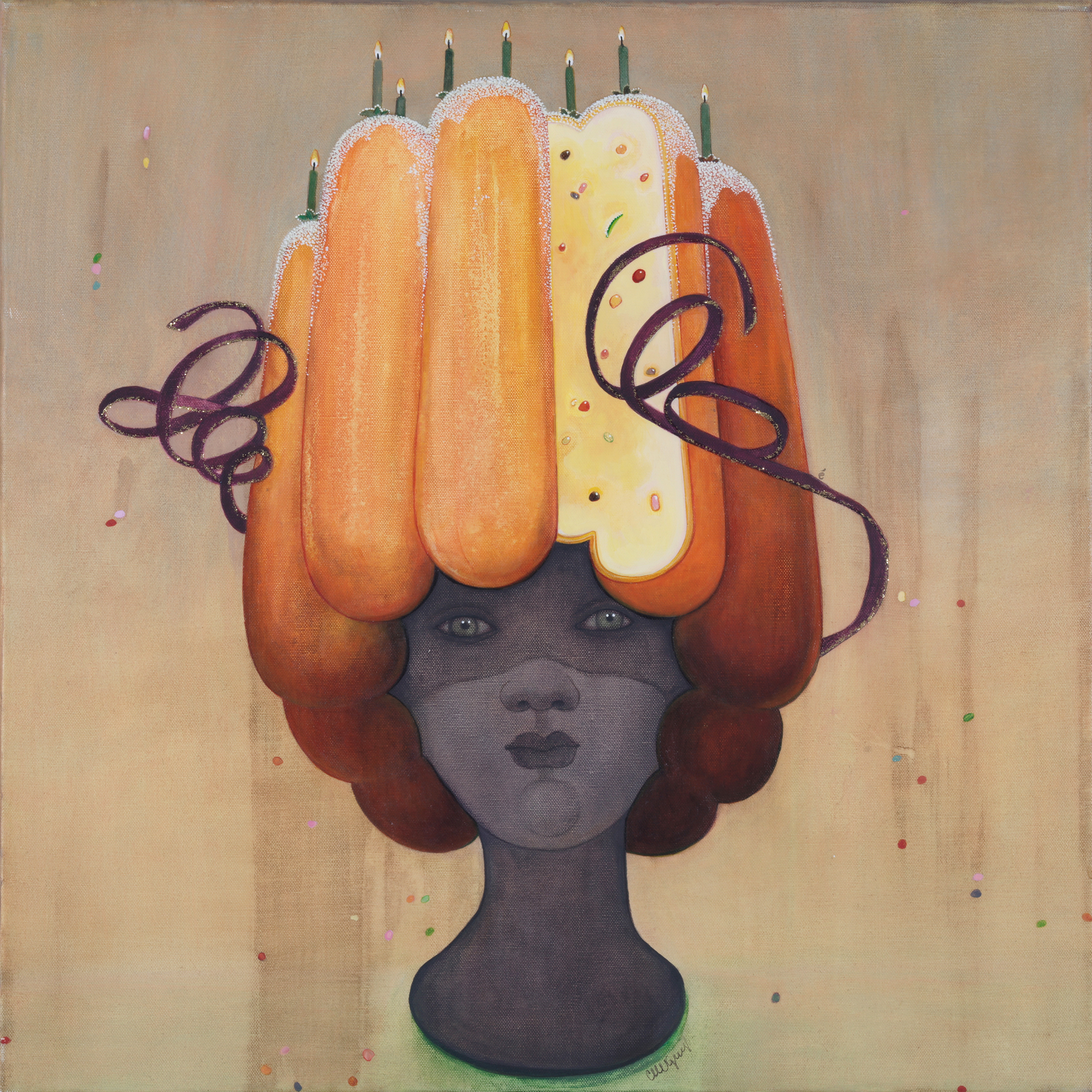 Slide gateau d'anniversaire - Linette Cajou